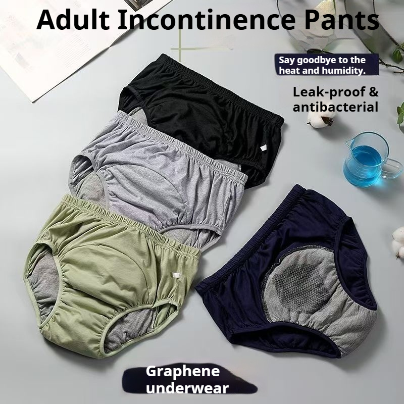 Boxer Brief Pack Cotton - Celana Popok Dewasa Antibakteri Berbahan Graphene,