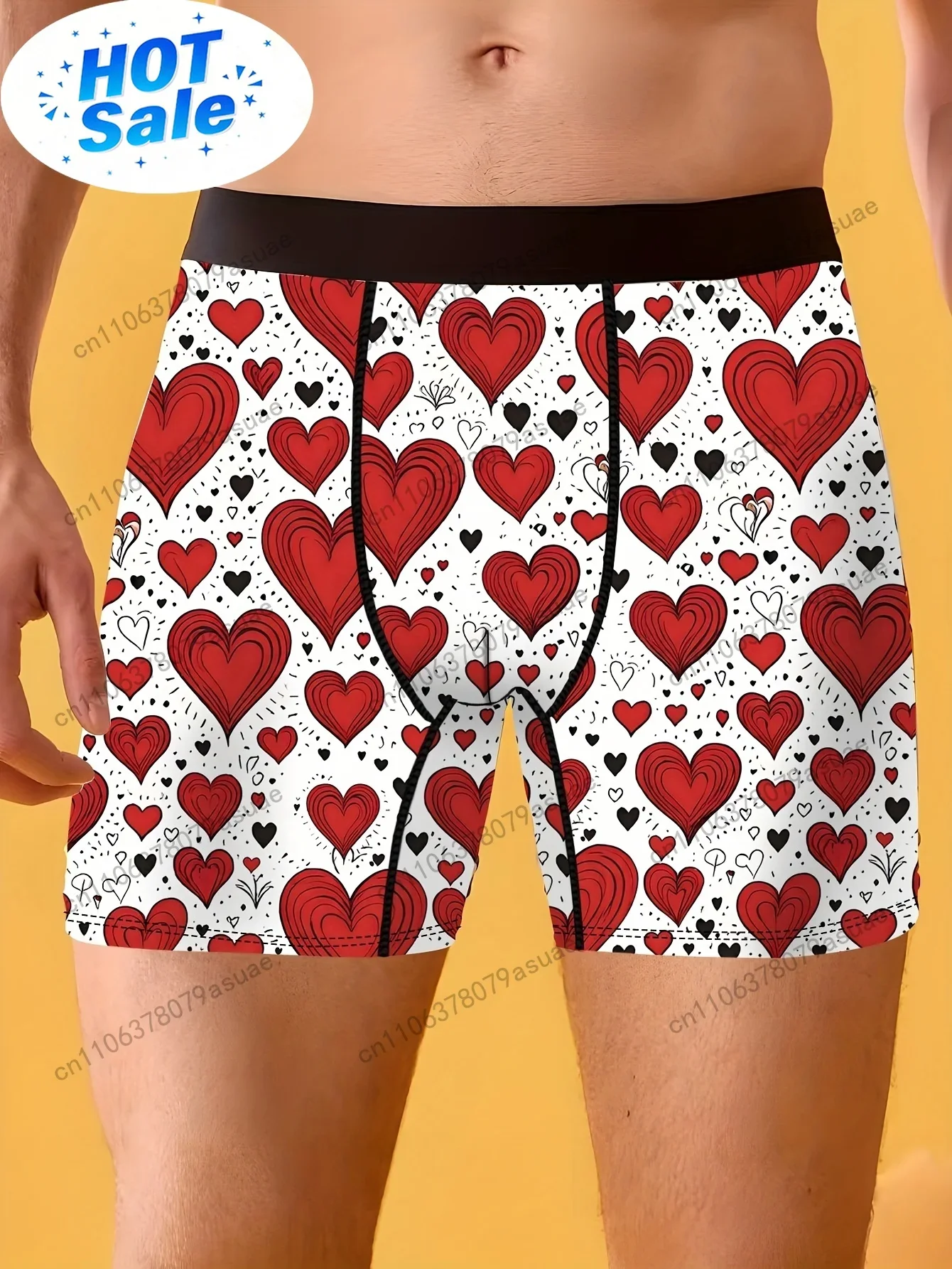 Quick Dry Underwear - 1 Buah Celana Boxer Pria Bermotif