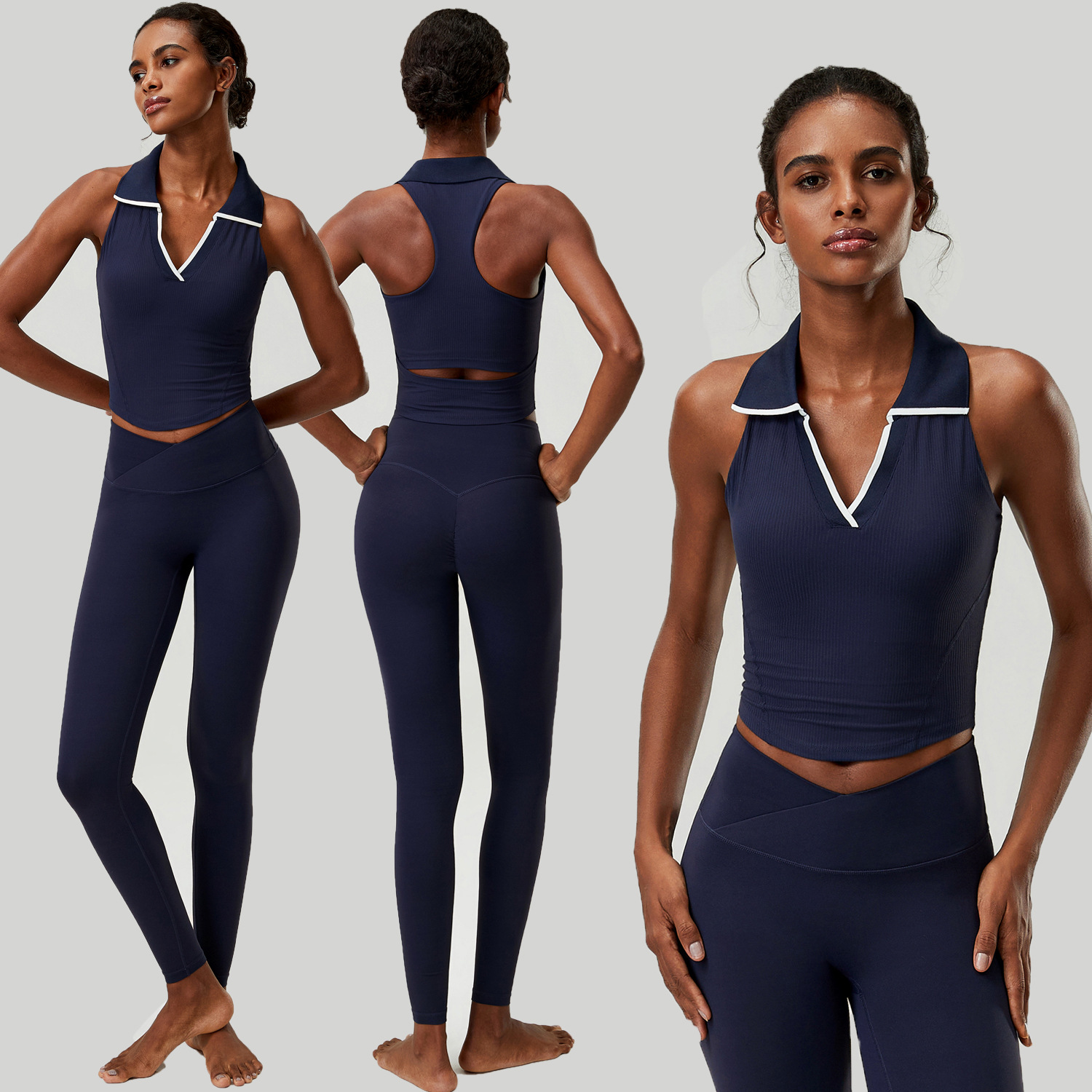 Setelan Yoga 2 potong untuk wa - Tank Top Ribbed ulasan dan harga